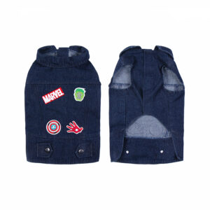 For fan pets giacca cane jeans marvel