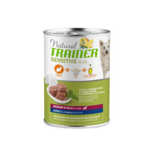 Natural trainer sensitive plus cibo cane adult medium&maxi - lattina