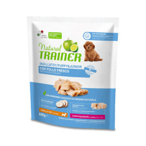 Natural trainer cibo cane puppy&junior mini - pollo fresco